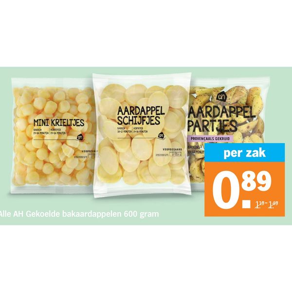 AH Gekoelde bakaardappelen