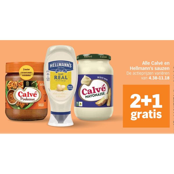 Calvé en Hellmann's sauzen