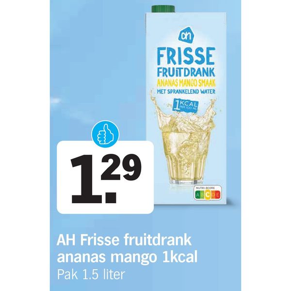 AH Frisse fruitdrank ananas mango