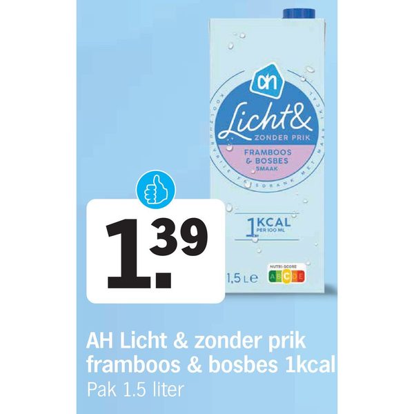 AH Licht & zonder prik framboos & bosbes
