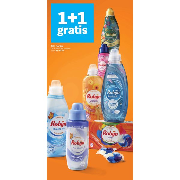 Alle Robijn wasmiddelen en verzorging