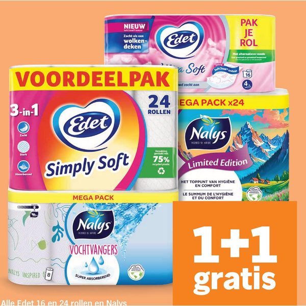 Alle Edet 16 en 24 rollen en Nalys