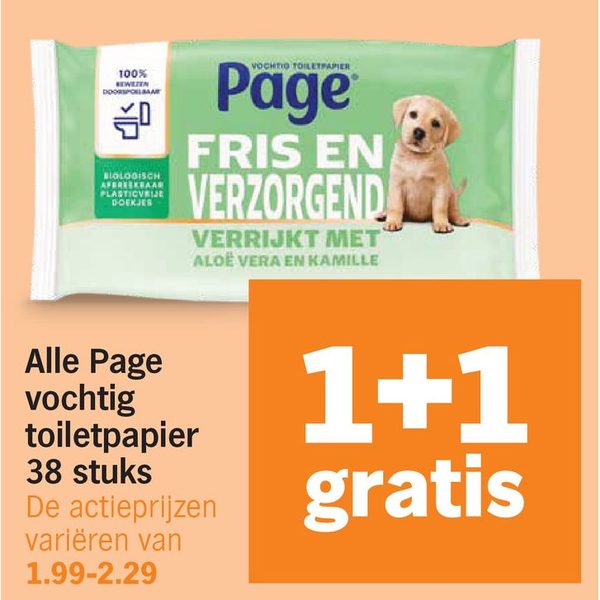 Alle Page vochtig toiletpapier