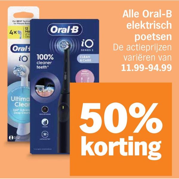 Alle Oral-B elektrisch poetsen