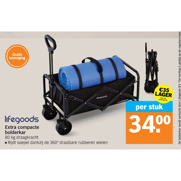 Lifegoods Extra compacte bolderkar