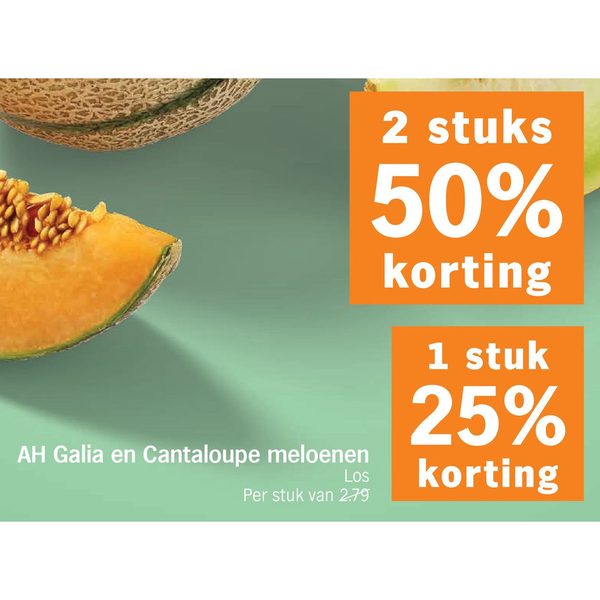 AH Galia en Cantaloupe meloenen