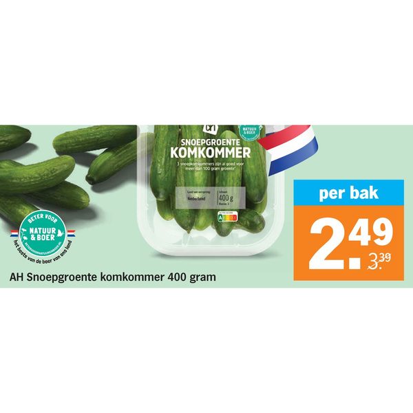 AH Snoepgroente komkommer