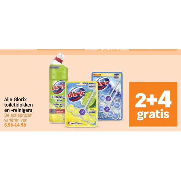 Glorix toiletblokken en -reinigers