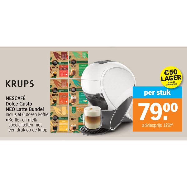Krups NESCAFÉ Dolce Gusto NEO Latte Bundel
