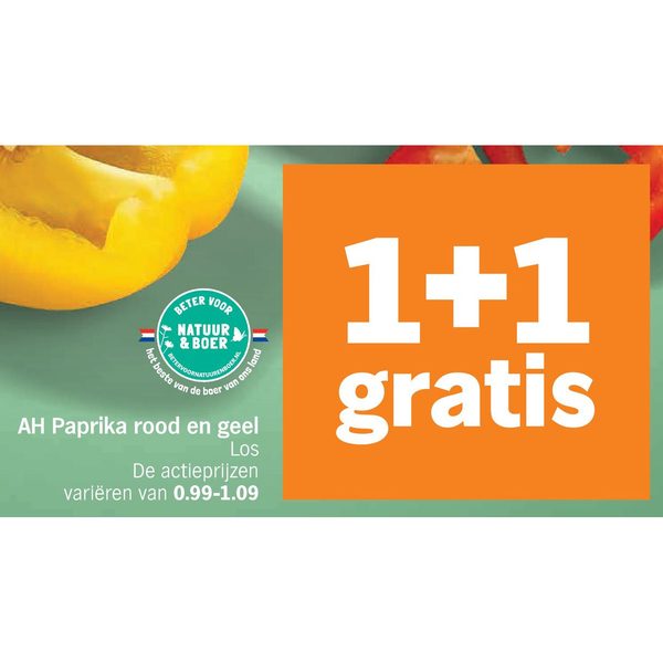 AH Paprika rood en geel