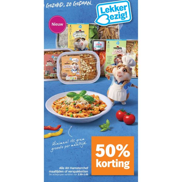 AH Hamsterchef maaltijden en verspakketten