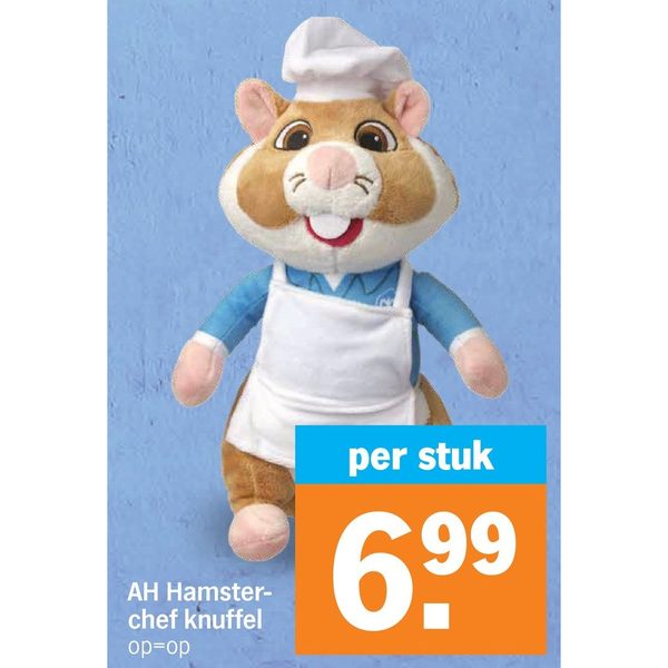 AH Hamsterchef knuffel