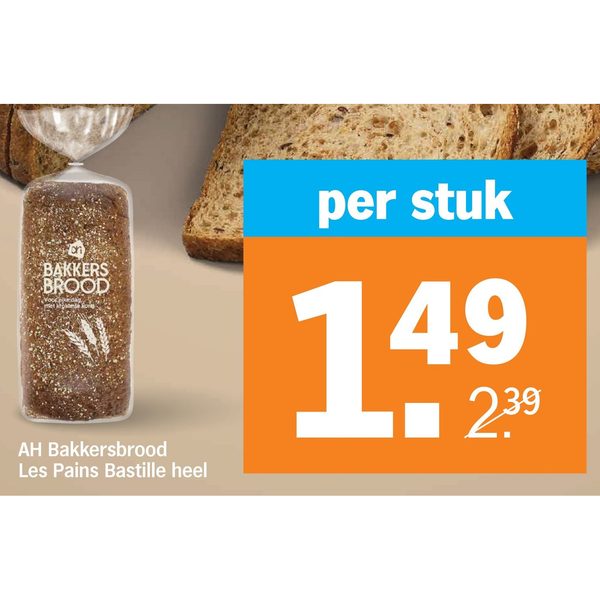 Bakkersbrood Les Pains Bastille heel