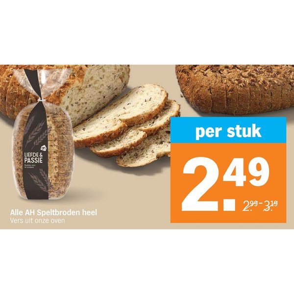 Liefde & Passie Speltbroden heel