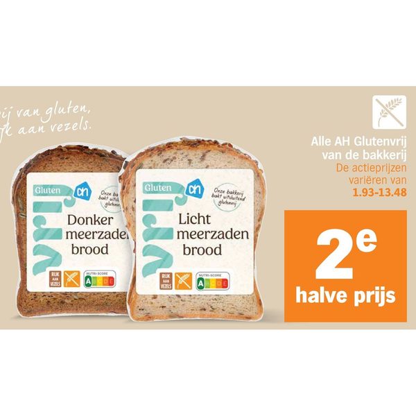 Alle AH Glutenvrij van de bakkerij