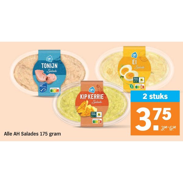 Alle AH Salades 175 gram