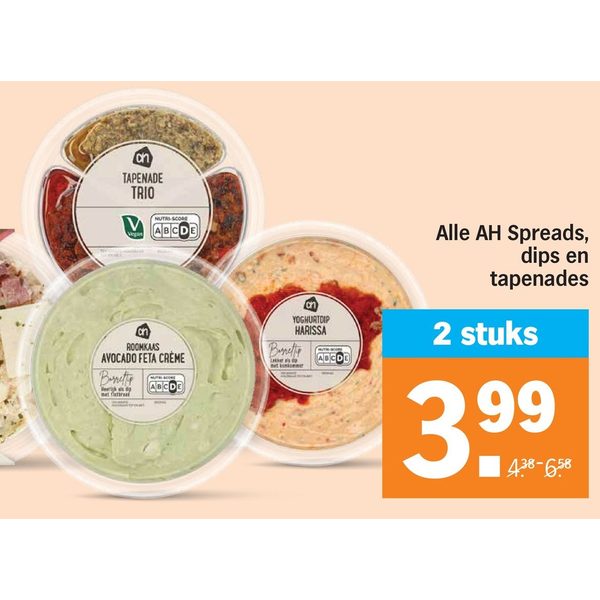 Alle AH Spreads, dips en tapenades