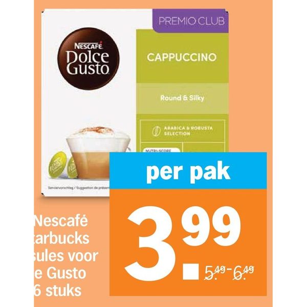 Nescafé of Starbucks capsules voor Dolce Gusto