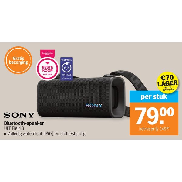 Sony Bluetooth-speaker ULT Field 3