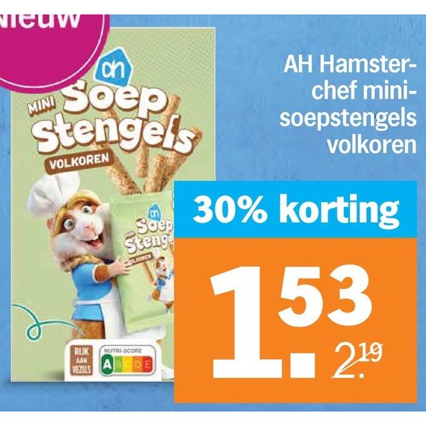 AH Hamsterchef mini-soepstengels volkoren