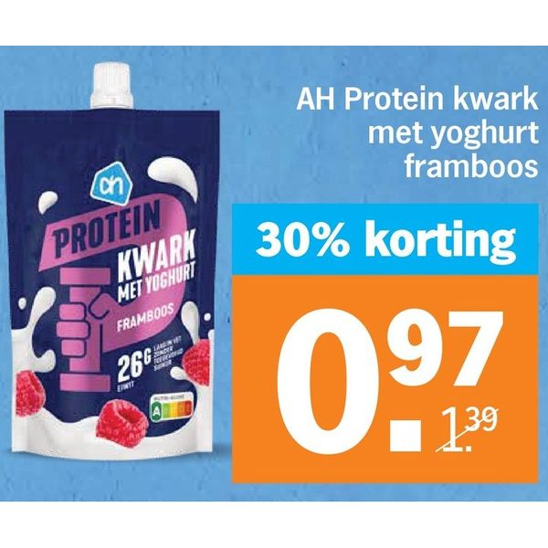AH Protein kwark met yoghurt framboos