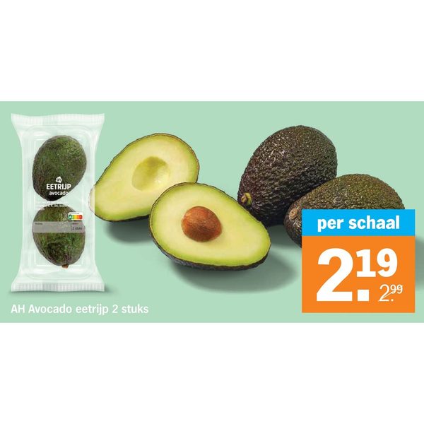 AH Avocado eetrijp 2 stuks