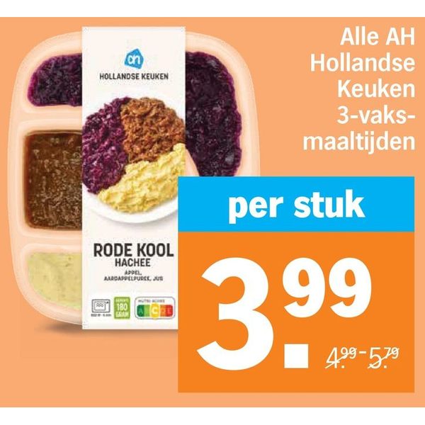 AH Hollandse Keuken 3-vaks-maaltijden