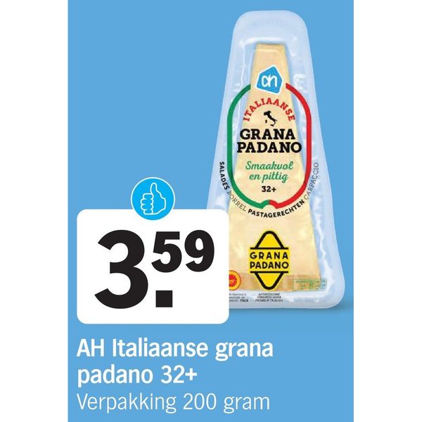 AH Italiaanse grana padano 32+