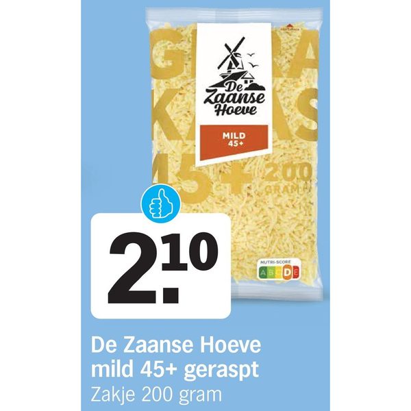 De Zaanse Hoeve mild 45+ geraspt