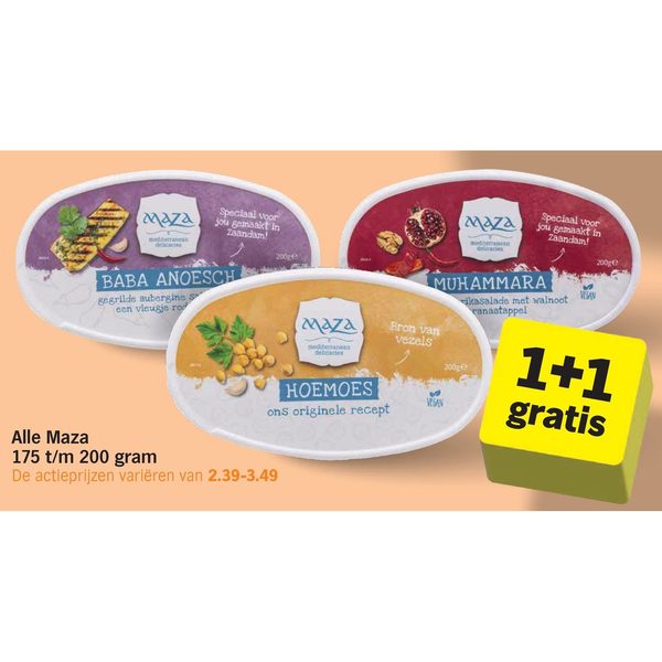 Alle Maza 175 t/m 200 gram