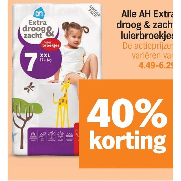 Alle AH Extra droog & zacht luierbroekjes