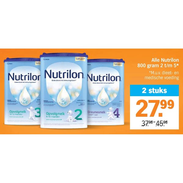 Alle Nutrilon 800 gram 2 t/m 5