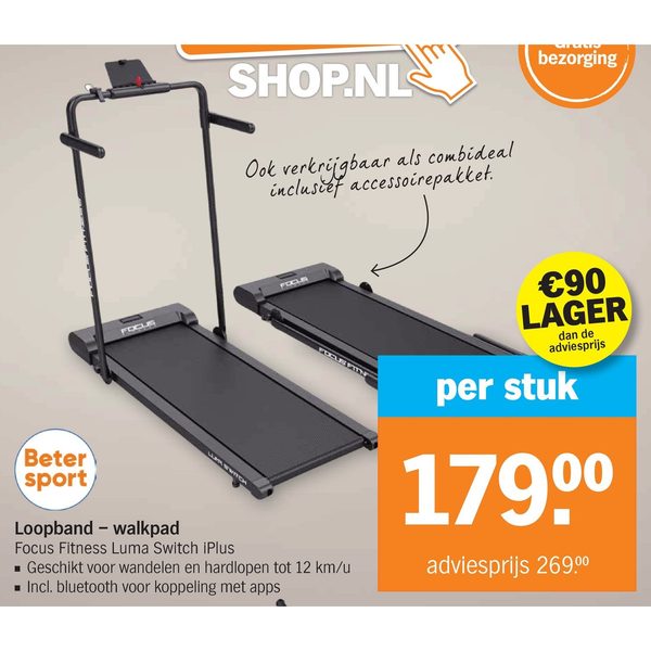 Loopband - walkpad Focus Fitness Luma Switch iPlus