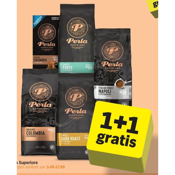 Perla Superiore koffiebonen en capsules