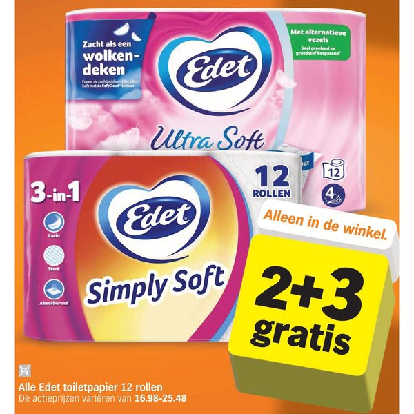 Alle Edet toiletpapier 12 rollen