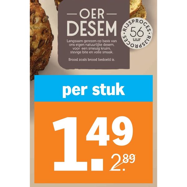 AH Bakkersbrood OerDesem mais-pompoenbrood heel