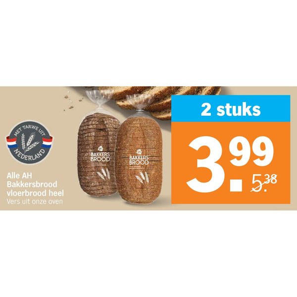 Bakkersbrood vloerbrood heel