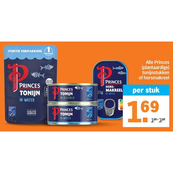 Princes tonijn/horsmakreel