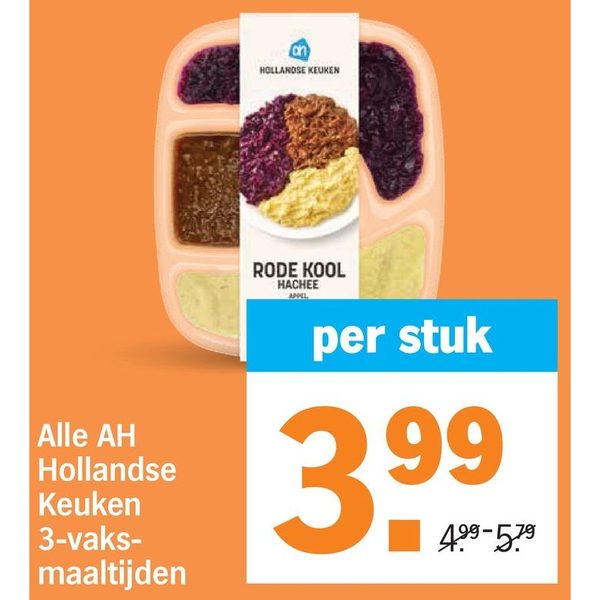 Hollandse Keuken 3-vaks-maaltijden