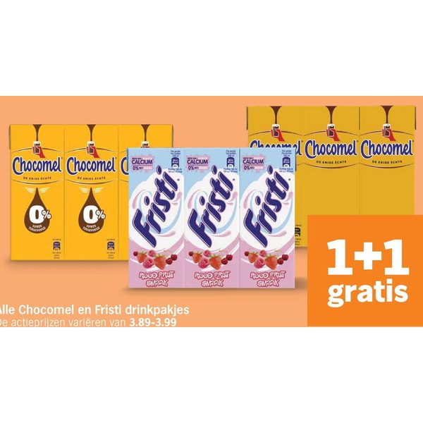 Chocomel en Fristi drinkpakjes