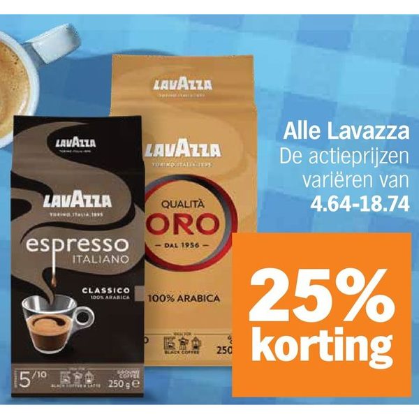 Koffie (o.a. Qualità Oro)