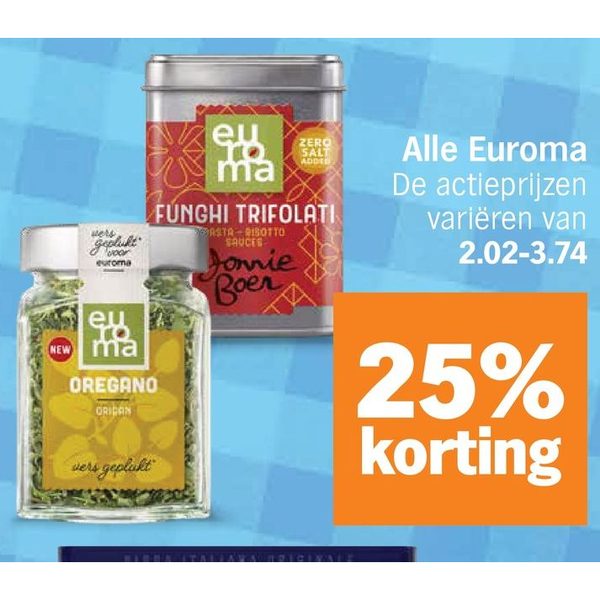 Kruiden (o.a. Oregano, Funghi Trifolati)