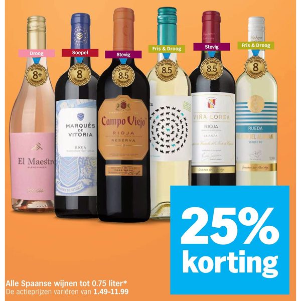 Alle Spaanse wijnen