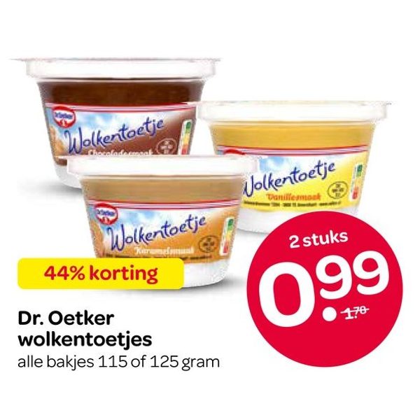 Dr. Oetker wolkentoetjes