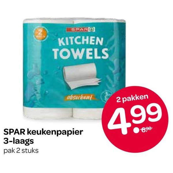 SPAR keukenpapier 3-laags