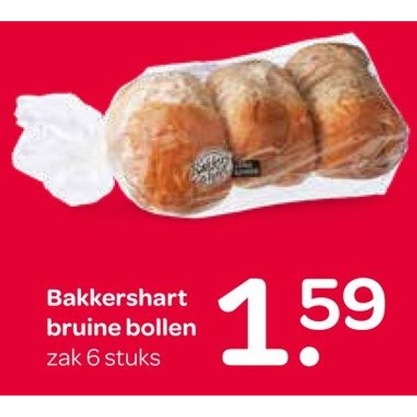 Bakkershart bruine bollen