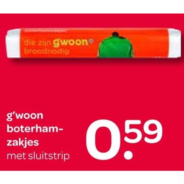 boterhamzakjes met sluitstrip