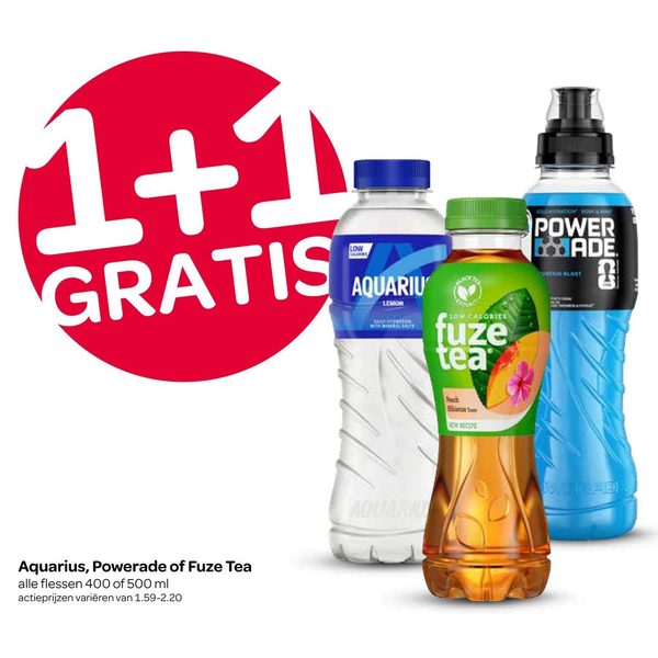 Aquarius, Powerade of Fuze Tea