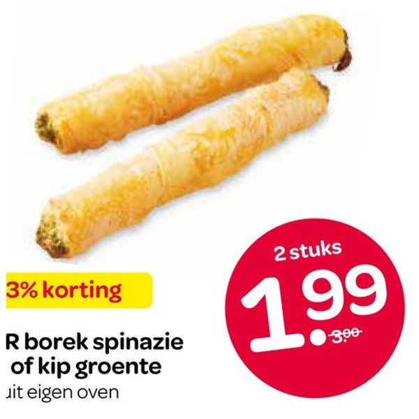 SPAR borek spinazie feta of kip groente
