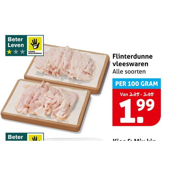 Flinterdunne vleeswaren